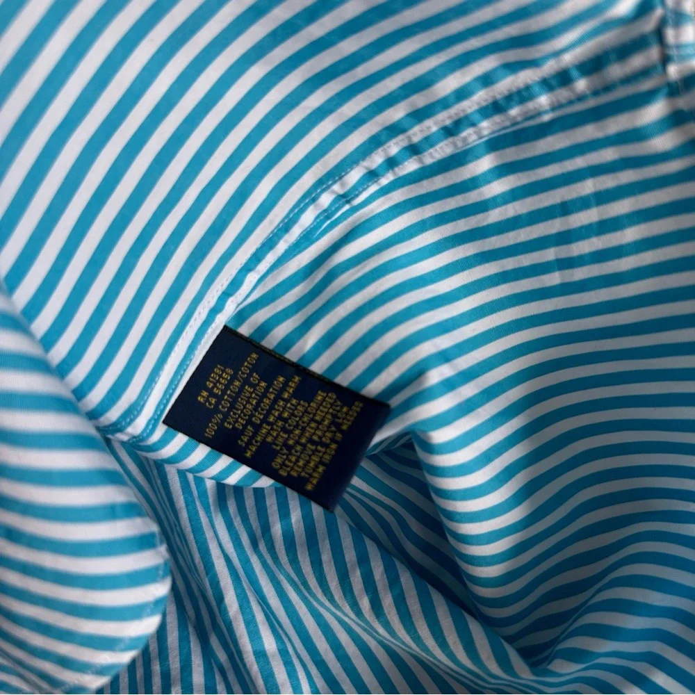 Ralph Lauren Blue Striped women’s Classic Fit
Blouse Shirt used once - Picture 9 of 11